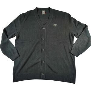 Tesla - SpaceX - Elon Musk - Black - Men's Cardigan Sweater - Size: XL